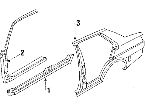 1992 Volkswagen Jetta Rocker Panel