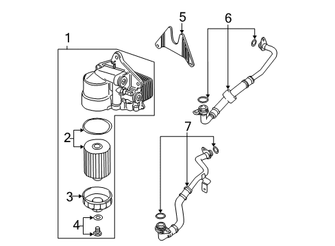 2002 Volkswagen Passat Oil Cooler