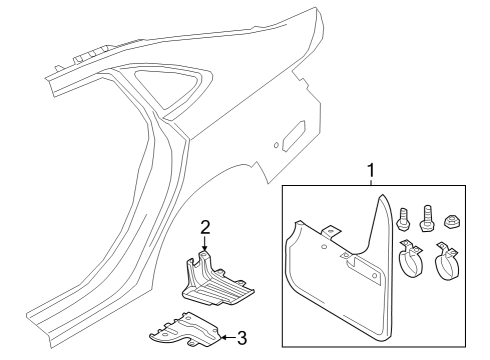 2022 Volkswagen Jetta Exterior Trim - Quarter Panel