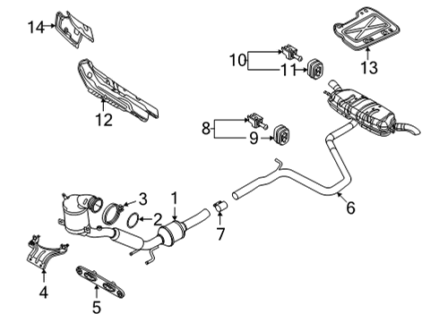 2020 Volkswagen Tiguan Exhaust Components