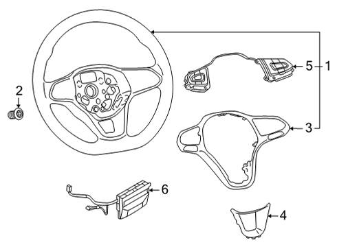 2023 Volkswagen ID.4 Steering Wheel & Trim