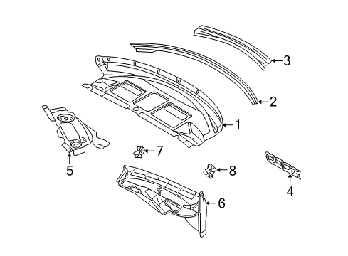 2005 Volkswagen Beetle Stowage Compartment