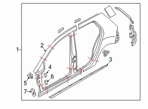 2021 Volkswagen Golf Aperture Panel, Uniside