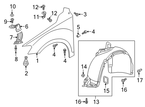 2020 Volkswagen Tiguan Fender & Components