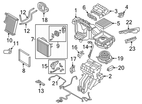 2020 Volkswagen Atlas Cross Sport Suction Hose Diagram for 3QF-816-743-M