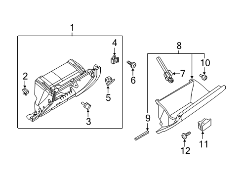 2022 Volkswagen Jetta Glove Box