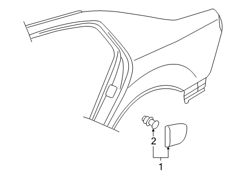 2005 Volkswagen Phaeton Exterior Trim - Quarter Panel