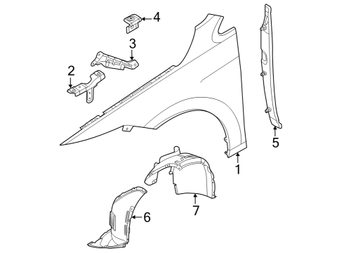 2022 Volkswagen Golf R Fender & Components