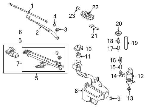 2022 Volkswagen Jetta Wiper & Washer Components