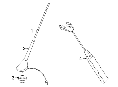 2006 Volkswagen GTI Antenna & Radio Diagram 2