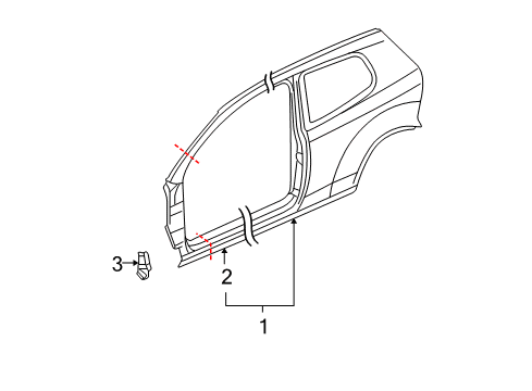 2006 Volkswagen Rabbit Aperture Panel, Uniside