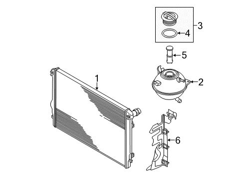 2017 Volkswagen Jetta Radiator & Components