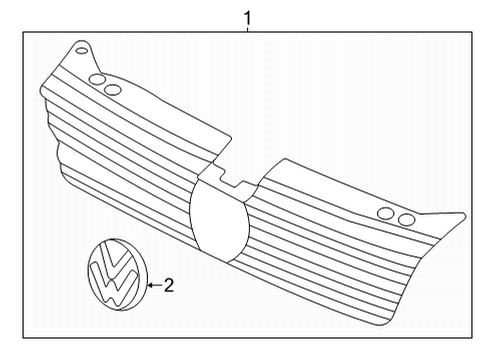 2024 Volkswagen Taos Grille & Components