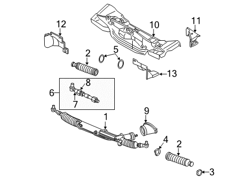 2002 Volkswagen Passat Steering Column & Wheel, Steering Gear & Linkage, Shroud, Switches & Levers