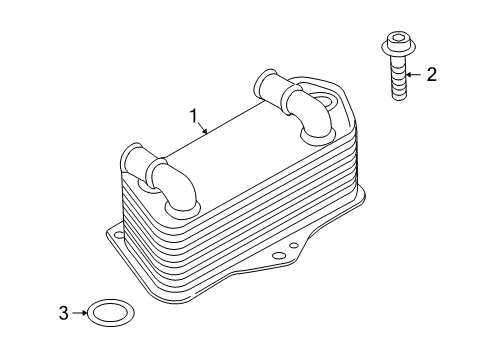 Oil Cooler Diagram for 02E-409-061-C