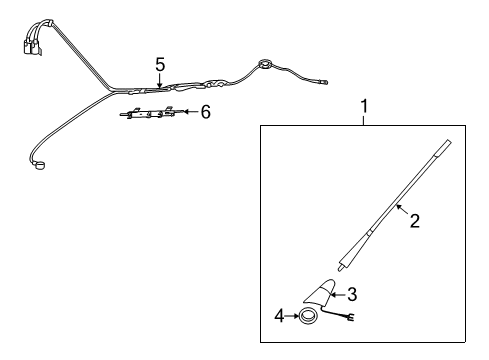 2005 Volkswagen Beetle Antenna & Radio