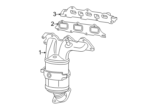 2012 Volkswagen Routan Exhaust Manifold
