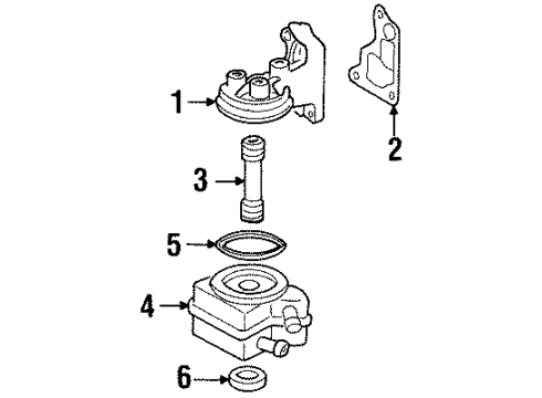 1999 Volkswagen Jetta Engine Oil Cooler
