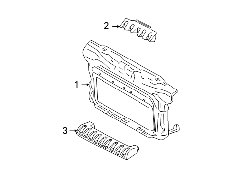 2005 Volkswagen Beetle Radiator Support