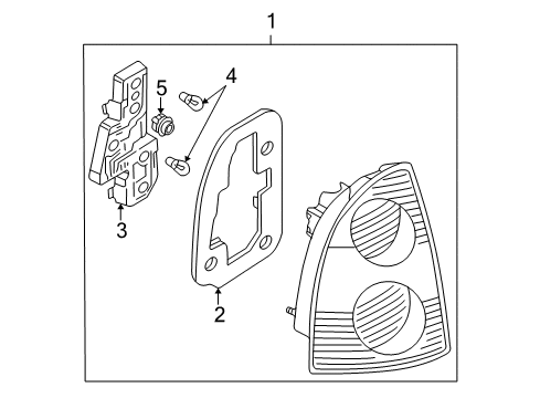2002 Volkswagen Passat Tail Lamps