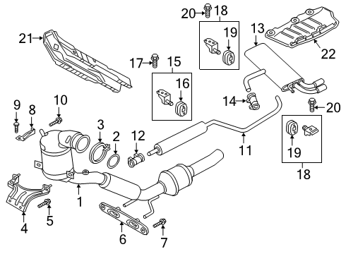 2019 Volkswagen Golf Exhaust Components
