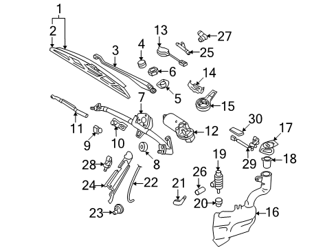 2002 Volkswagen Beetle Sensor Diagram for 1C0-955-559