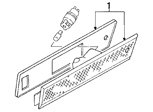 1992 Volkswagen Jetta Side Marker Lamps