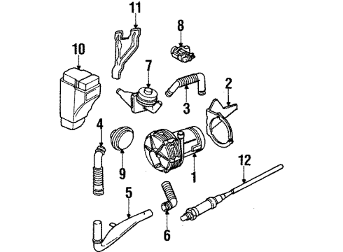 1996 Volkswagen Golf Oxygen Sensor Diagram for 051-906-265-E