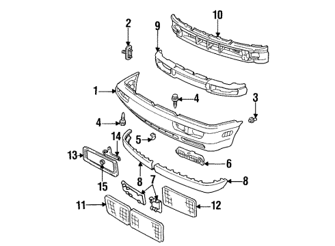 1999 Volkswagen Jetta Front Bumper