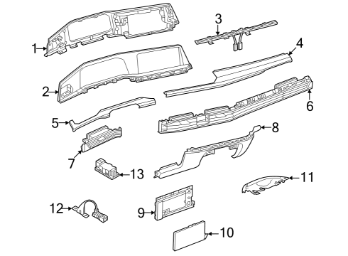 2022 Volkswagen Golf R Cluster & Switches, Instrument Panel