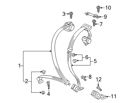 2019 Volkswagen Passat Seat Belt