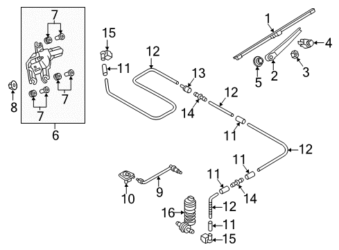 2021 Volkswagen GTI Wiper & Washer Components