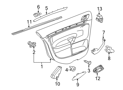 2017 Volkswagen Jetta Interior Trim - Rear Door