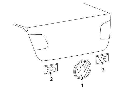 2016 Volkswagen Eos Exterior Trim - Trunk Lid