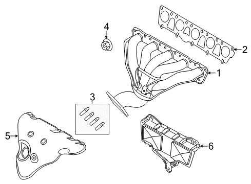 2013 Volkswagen Beetle Exhaust Manifold