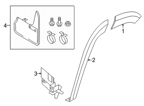 2024 Volkswagen Taos Exterior Trim - Quarter Panel