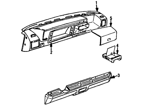 1992 Volkswagen Cabriolet Instrument Panel