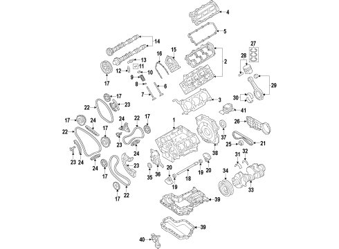 2014 Volkswagen Touareg Timing Chain Diagram for 059-109-229-AA