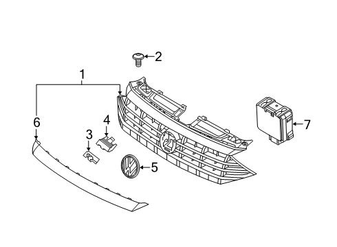 2020 Volkswagen Jetta Grille & Components