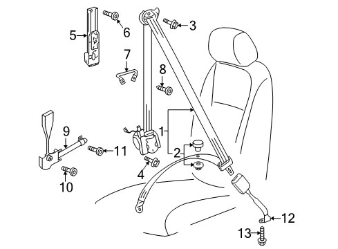 2019 Volkswagen Golf Alltrack Seat Belt