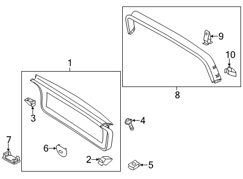 2013 Volkswagen Jetta Interior Trim - Lift Gate