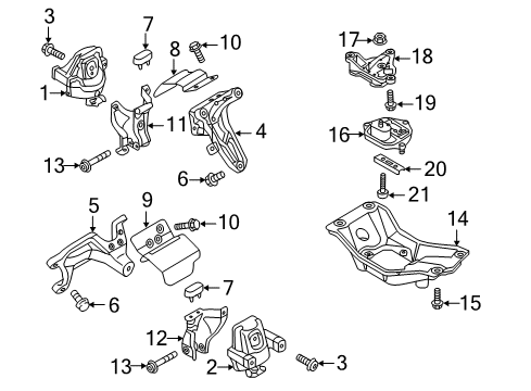 Mount Bracket Mount Bolt Diagram for N-910-639-01