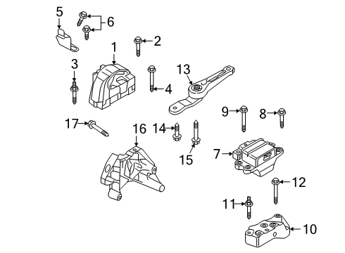 2021 Volkswagen Passat Engine & Trans Mounting