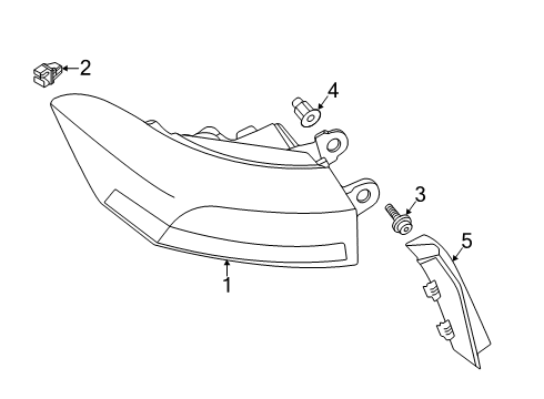 2021 Volkswagen Passat Tail Lamps