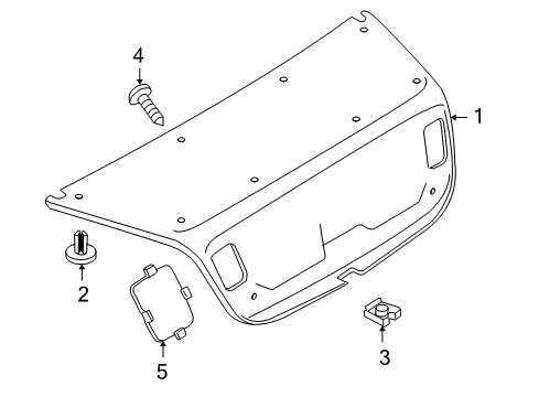 2016 Volkswagen Eos Interior Trim - Trunk Lid