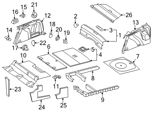 2013 Volkswagen Jetta Interior Trim - Rear Body