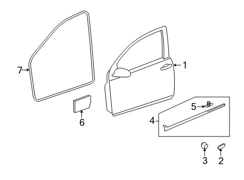 2013 Volkswagen Golf R Door & Components