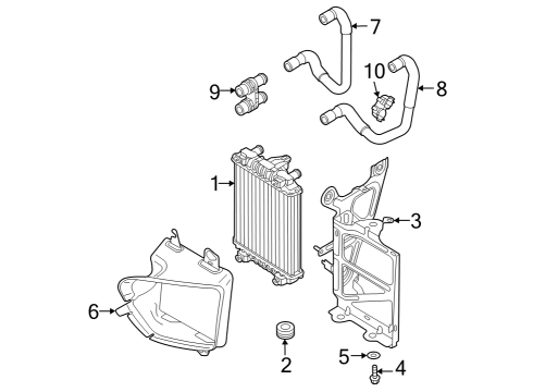 2022 Volkswagen Golf R Radiator & Components