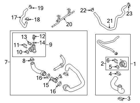 2021 Volkswagen Atlas Hoses & Lines