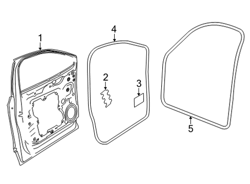 2023 Volkswagen ID.4 Door & Components Diagram 1